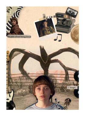strangerthings海报怪奇物语美剧房间宿舍卧室墙面美式装饰画挂画