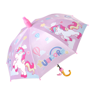 儿童雨伞女孩幼儿园小朋友学生上学专用伞独角兽女童宝宝3岁小孩