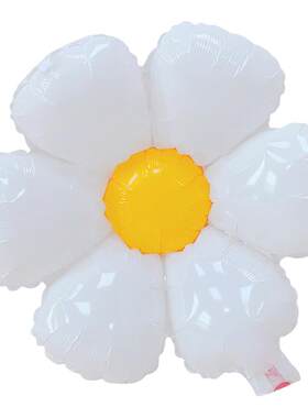 雏菊太阳花笑脸气球手持头饰生日