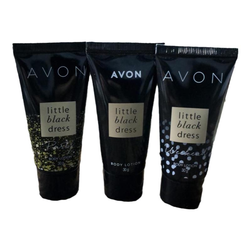 Avon/雅芳小黑裙身体乳30g经典/闪耀润肤乳滋润补水淡香男女正品