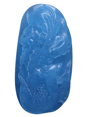 水晶雕刻挂坠捡漏礼物天然海蓝宝