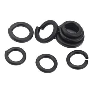 黑色304不锈钢弹垫弹簧垫圈发黑垫片镀黑锌弹介子GB93 M2M3M4-M20