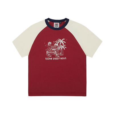 VISION撞色短袖T恤