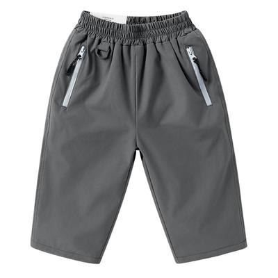 右欧男童女童加绒防水登山长裤