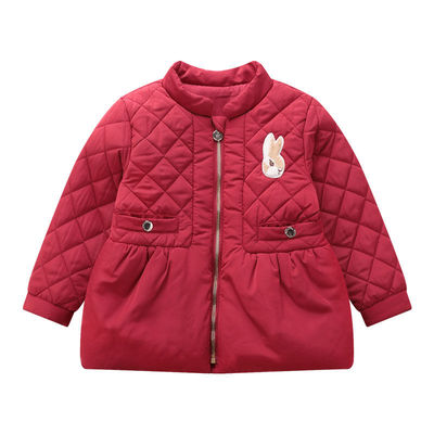 拉比下一代秋冬女童外套加厚铺棉