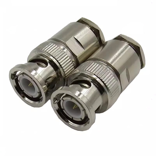 纯铜天线接头 Q9纯铜对讲插头 BNC公头 50-1.5/-3/-5/-7/-9 50欧