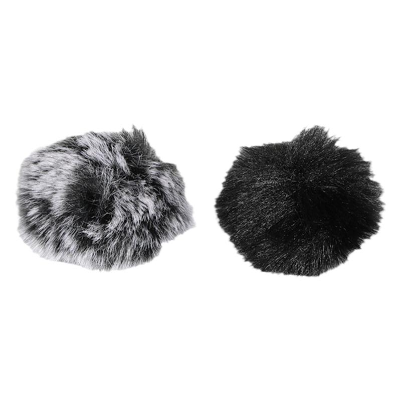 无线领夹麦克风毛毛套户外直播运动防风防喷罩海绵套保护话筒咪罩