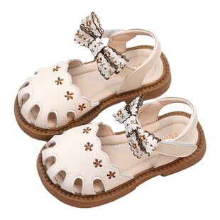 女童凉鞋夏款包头女宝宝软底洋气公主鞋小女孩中大童单鞋小公主鞋