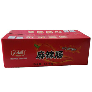整箱力诚麻辣肠100条装 泡面拍档点心即食麻辣风味火腿肠肉肠零食