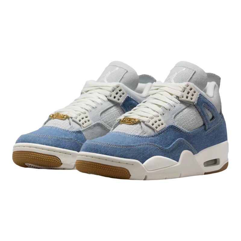JordanAJ4白蓝牛仔中帮篮球鞋