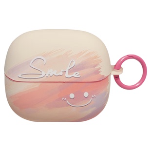适用倍思M2S/M3S蓝牙耳机磨砂保护壳微笑渐变TPU软件保护套MC1pro笑脸可爱卡通防摔壳可爱少女心男女情侣款XC