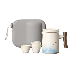 便携茶具套装户外露营旅行快客杯办公室随行泡茶杯茶具外出携带包