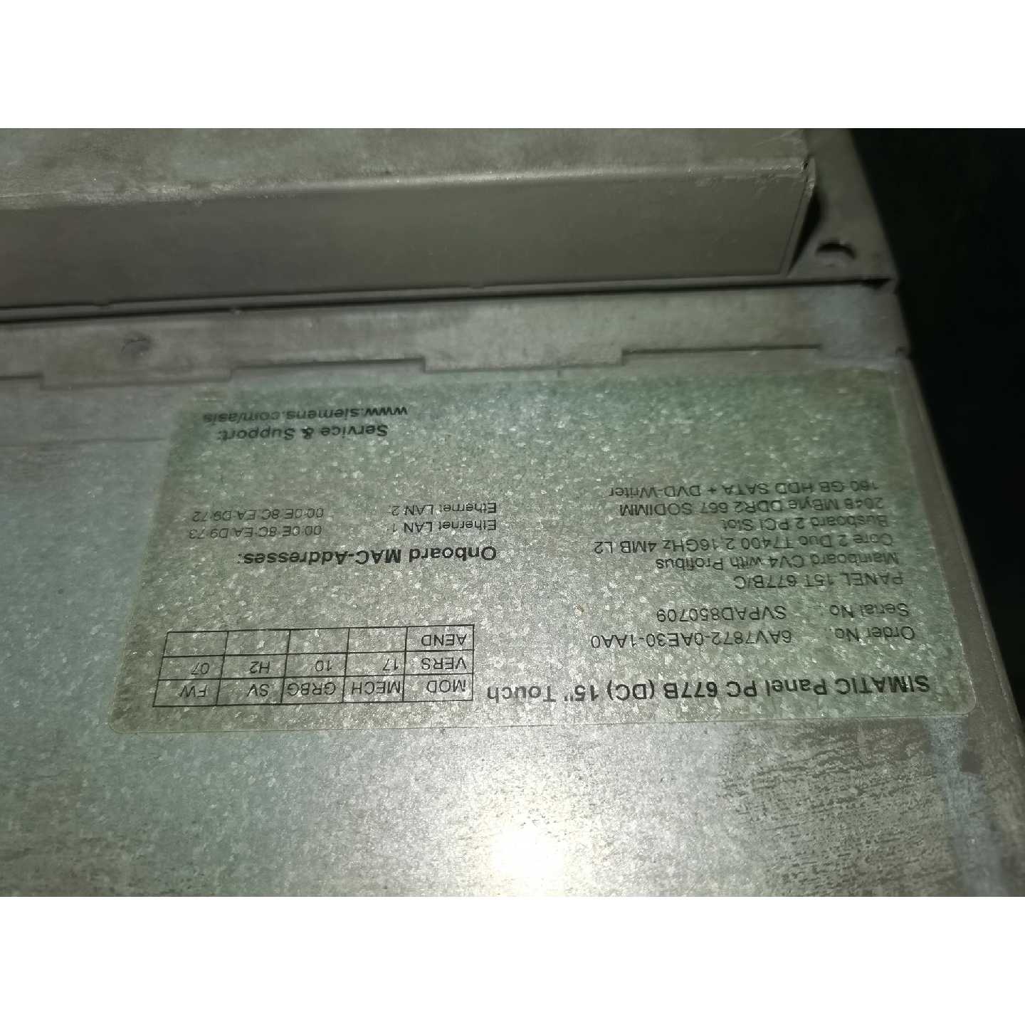 工控机6AV78720AE301AA0成色如图