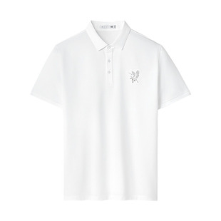 海澜之家短袖t恤polo衫男士翻领2025夏季新款凉感透气父亲上衣男