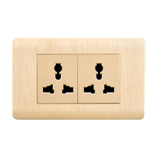 118型开关插座面板两位六孔三位9九孔四位12孔带开关老式万能插座