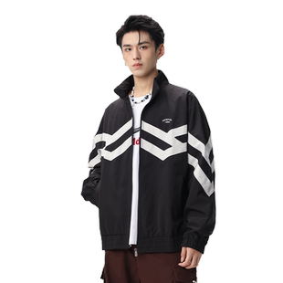 HomePanda户外防水教练夹克男春秋季美式潮牌运动休闲训练服外套