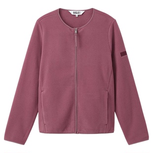 AIGLE艾高女士外套Polartec200保暖全拉链抓绒衣户外休闲时尚上衣