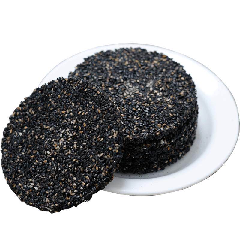 黑芝麻饼薄脆无蔗糖高钙食品无糖孕妇儿童老年人休闲营养零食小吃