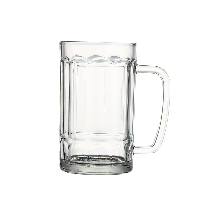 带把玻璃杯家用耐热泡茶杯水杯大容量扎啤杯果汁杯啤酒杯牛奶杯子