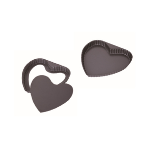 风和日丽菊花派盘心形披萨烤盘6寸8寸10寸爱心圆形硬膜比萨盘