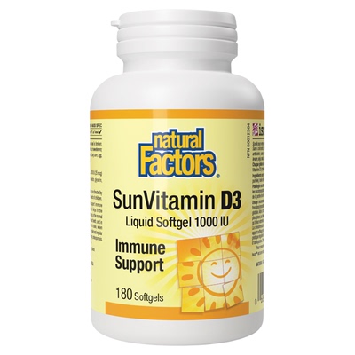 naturalfactors阳光瓶维生素d3