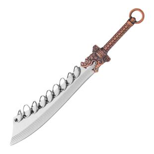 EDC迷你不锈钢小菜刀随身便携带九环刀开箱拆快递防身家用水果刀