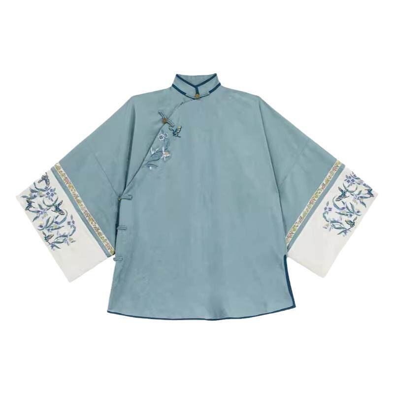 格格服女成人刺绣马甲冬季拜年服
