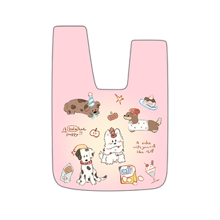 尼睿新款原创粉色小狗手挽小包可爱甜美帆布包手拎包女礼物Q222