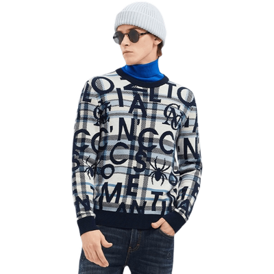 cnc男装羊毛衫针织衫圆领