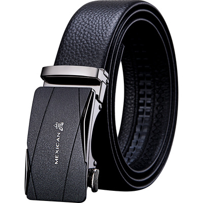 裤腰带休闲风年轻人真皮自动扣