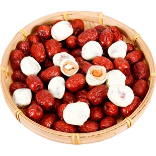 奶枣巴旦木夹心枣杏仁奶芙枣新疆灰枣奶酪枣手工炒货休闲网红零食