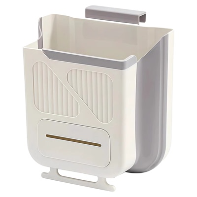 厨房垃圾桶壁挂式可折叠家用