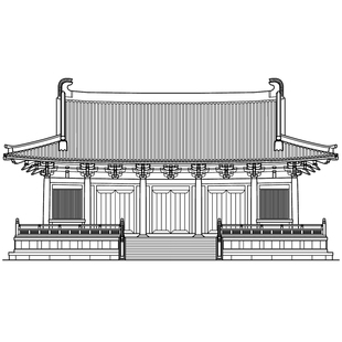 寺庙天 王殿施工图cad电子版 云翔寺斗拱歇山顶仿古建筑设计资料