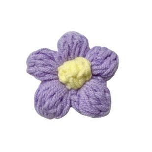 镜子装饰边框diy泡芙花针织毛线材料包全身镜创意手工改造全身镜