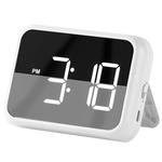 智能闹钟学生用创意电子儿童男孩女孩静音夜光挂墙充电款起床神器