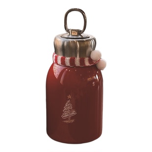 马年本命年红色保温杯圣诞节便携水杯结婚伴手礼新年公司礼物定制