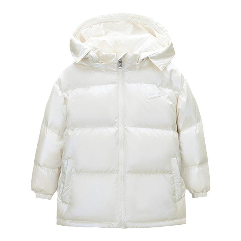 Nike童装儿童羽绒服女童2025冬季新款小童保暖外套棉袄NY2342030
