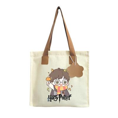 哈利波特动漫霍格沃茨魔法帆布包
