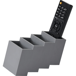 日本进口遥控器钥匙收纳盒倾斜式创意杂物整理盒桌面化妆品置物架