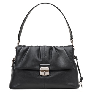 【礼物】MARC JACOBS/莫杰 CRISTINA 中号羊皮柔软褶皱肩背包