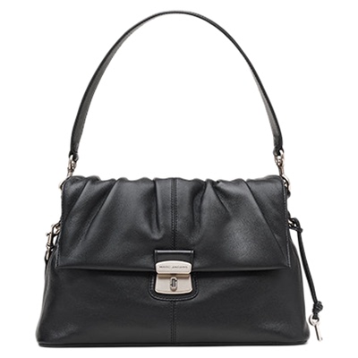 【礼物】MARC JACOBS/莫杰 CRISTINA 中号羊皮柔软褶皱肩背包