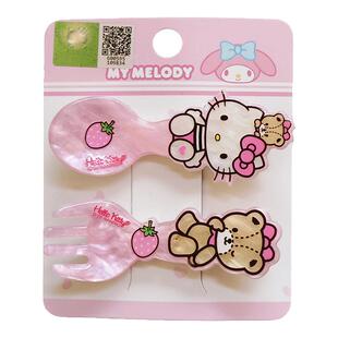 Sanrio三丽鸥正版授权可爱萌趣卡通儿童发饰公主发夹碎发刘海边夹