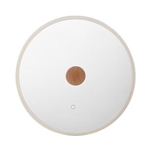 Neoflam耐高温玻璃锅盖硅胶盖锅具煎锅蒸锅汤锅26cm防烫厨房盖子