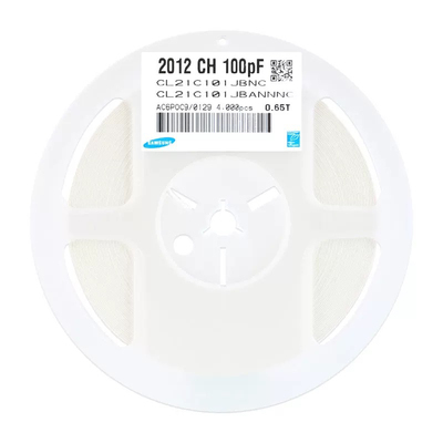 原装 0805贴片电容 50V 100PF ±5% COG CL21C101JBANNNC (50只)