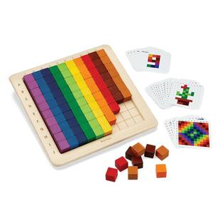 plantoys5468蒙氏早教益智儿童玩具彩色积木堆叠玩具礼物数学启蒙