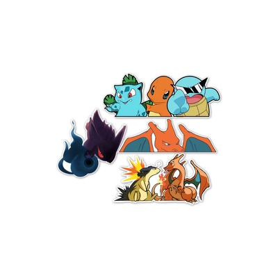 TLP套贴 宠物小精灵宝可梦口袋妖怪pokemon喷火龙老任反光贴纸