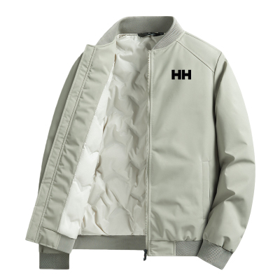 官方正品HH棒球领羽绒服男款冬季保暖御寒白鸭绒防寒高端休闲外套