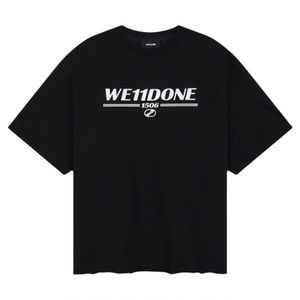 WE11DONE26夏季新品男女同款经典Logo毛边T恤休闲时尚潮流百搭