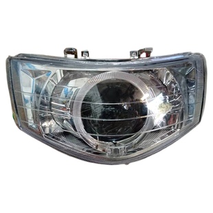 100C125福喜国三大灯总成LED激光透镜巧格国四65W省电超亮车灯罩