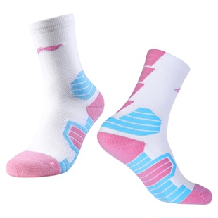 李宁篮球袜男款运动袜子专业实战加厚毛巾底女青少年精英美式长筒